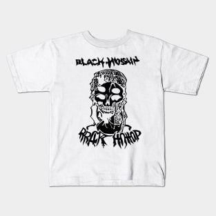 BLACK MRRANNE ONE WHITE Kids T-Shirt